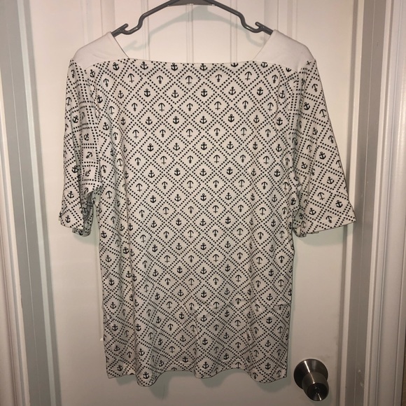 Anchor 3/4 Sleeve Top - Picture 2 of 4